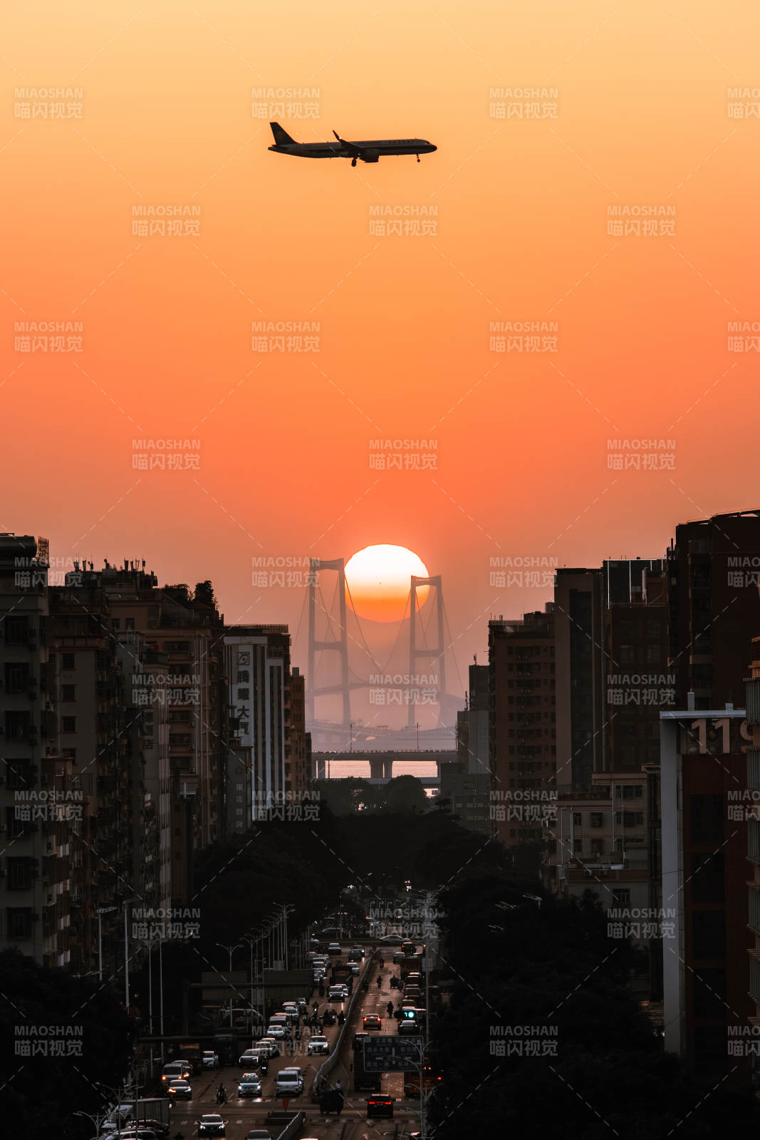 深圳日落大道图片