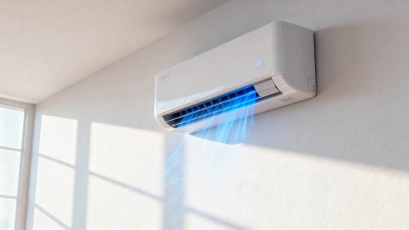 空调挂机冷气出风图片