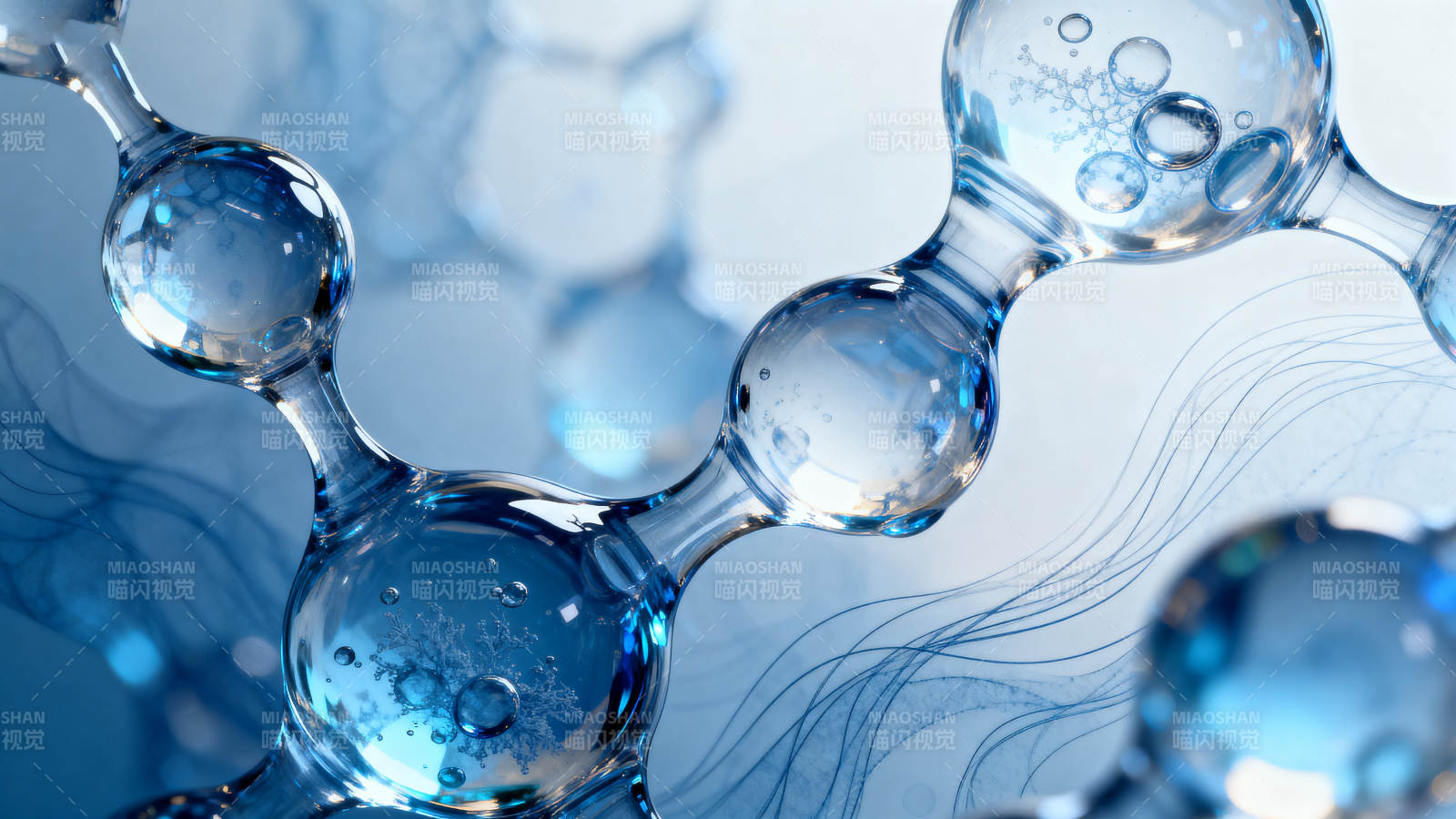 分子结构科技感背景图片