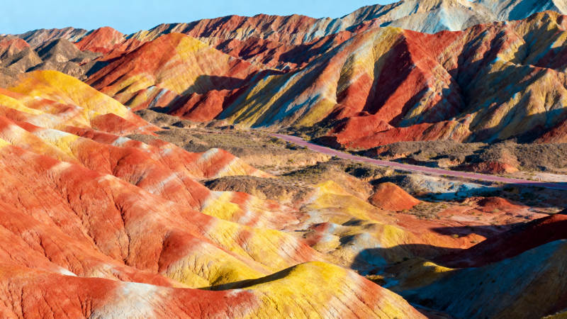 七彩丹霞地貌奇观图片