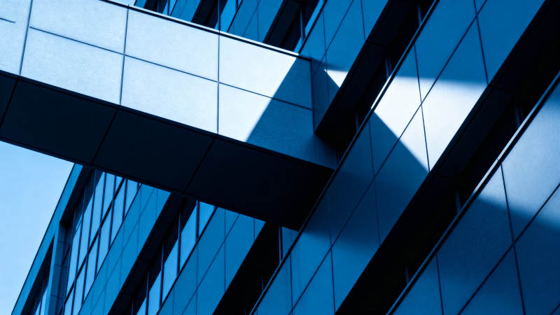 现代建筑玻璃幕墙结构图片