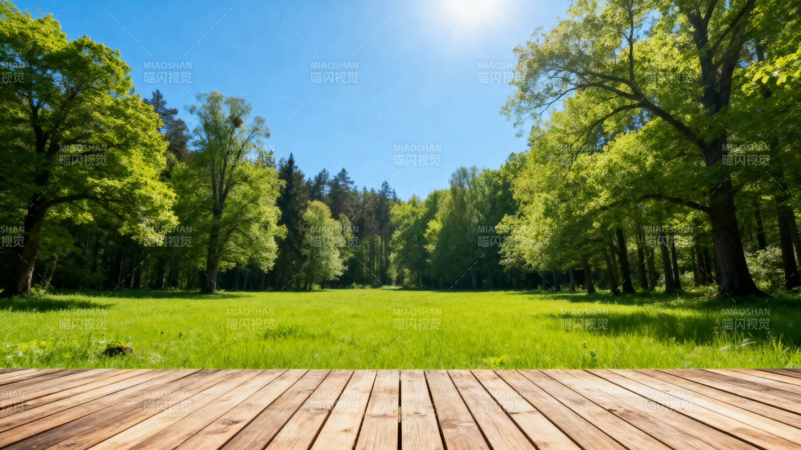 阳光森林木平台图片