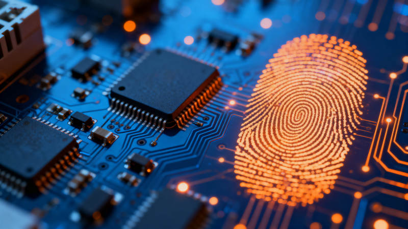 指纹识别科技电路图片