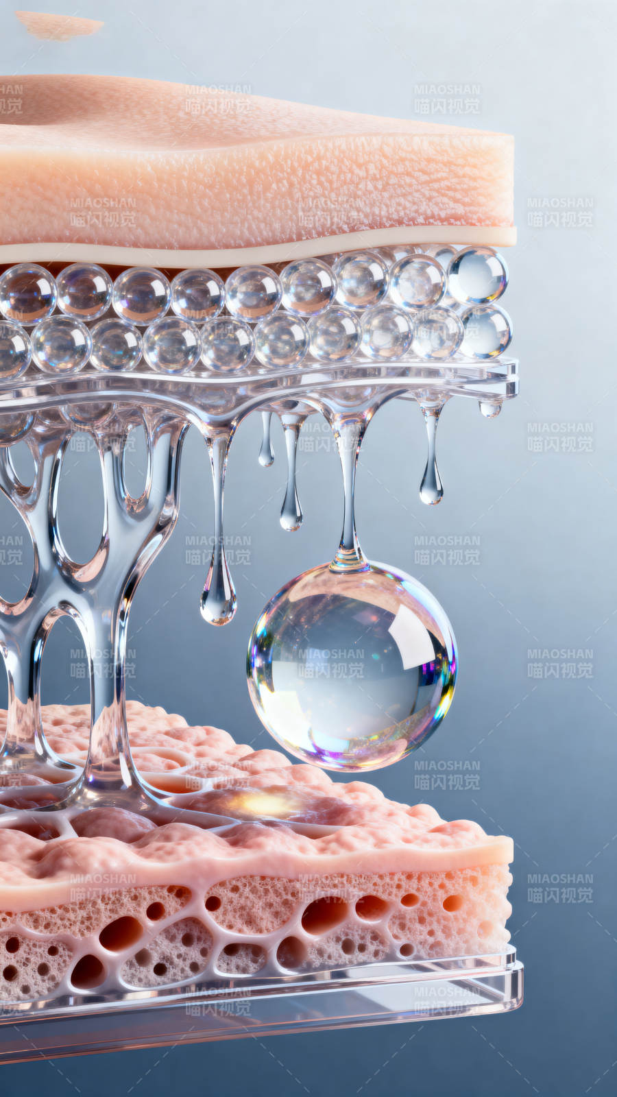 皮肤结构保湿示意图图片