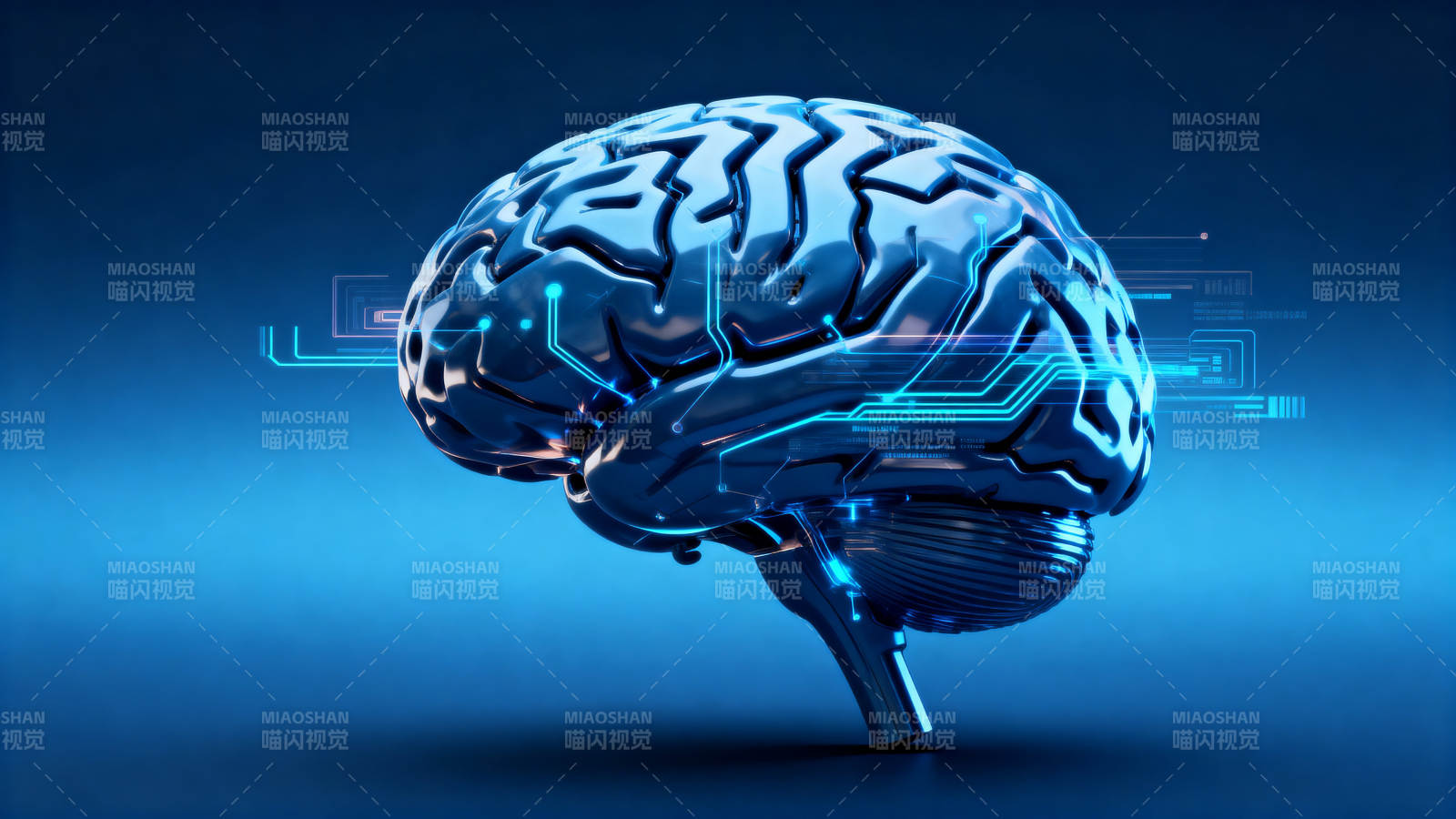 科技大脑数字智能图片