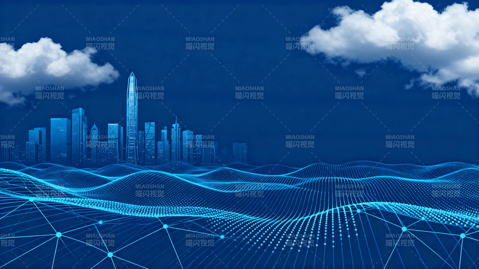 智慧城市科技背景图片