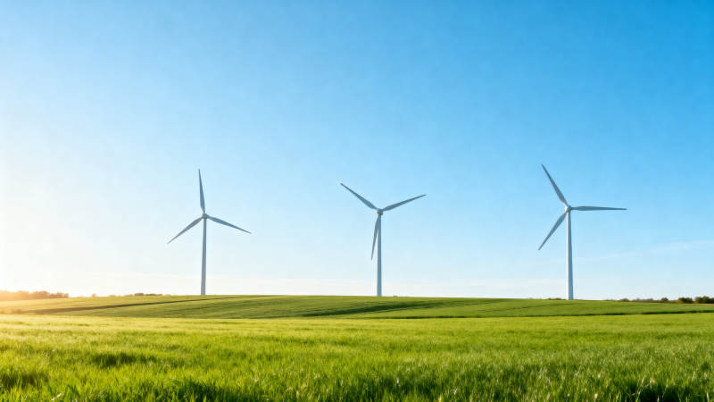 风力发电机绿色能源图片