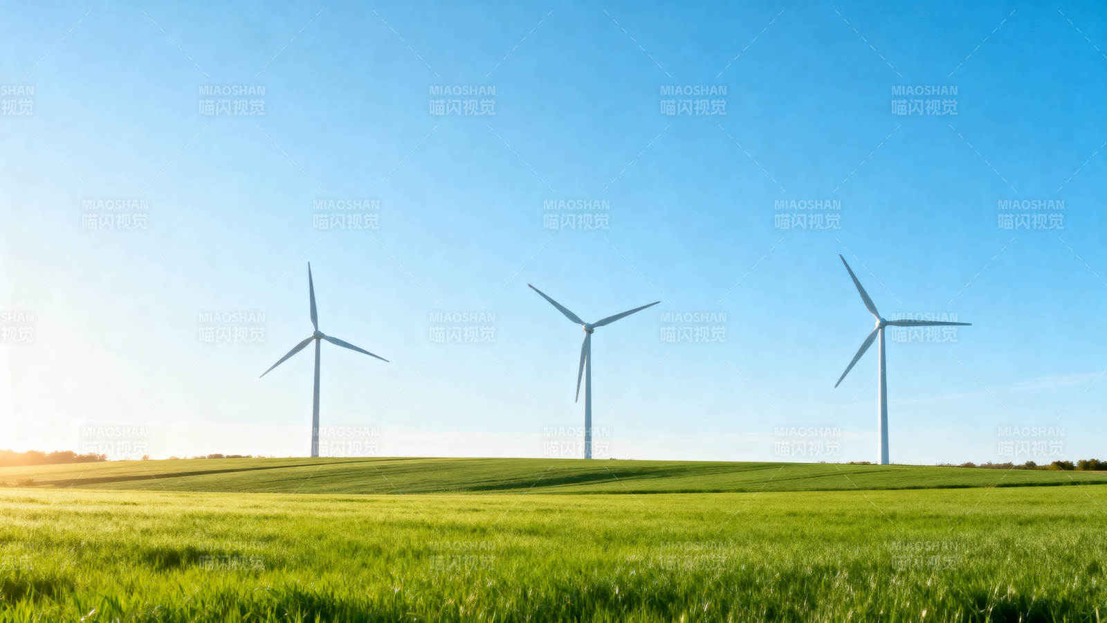 风力发电机绿色能源图片