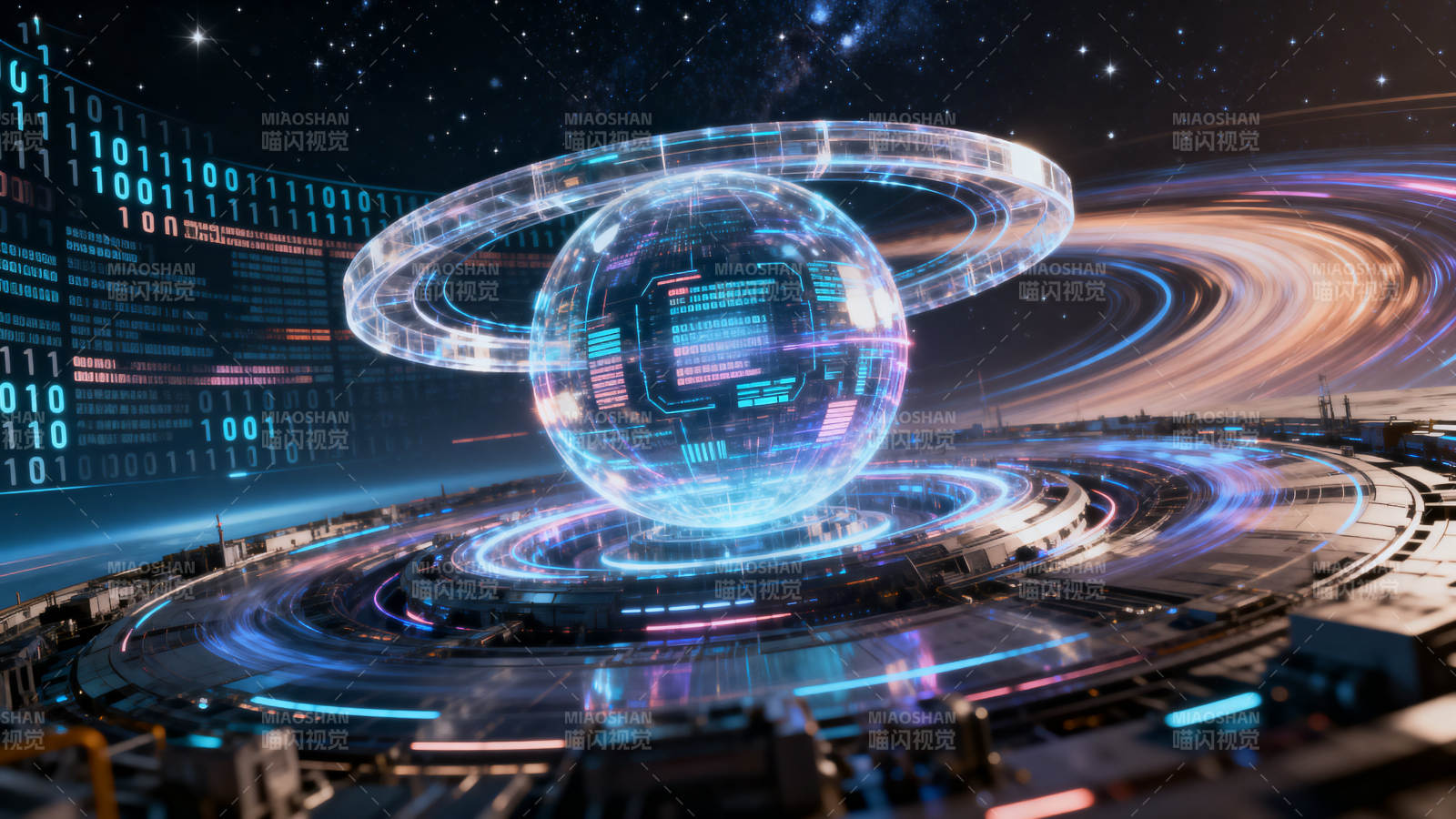 科幻数字宇宙核心图片