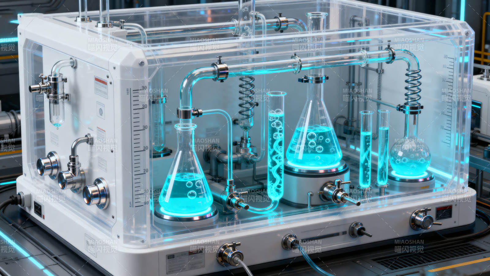 未来感实验室设备展示图片