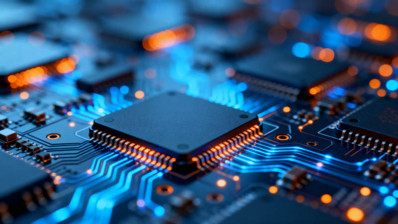 芯片电路科技感特写图片