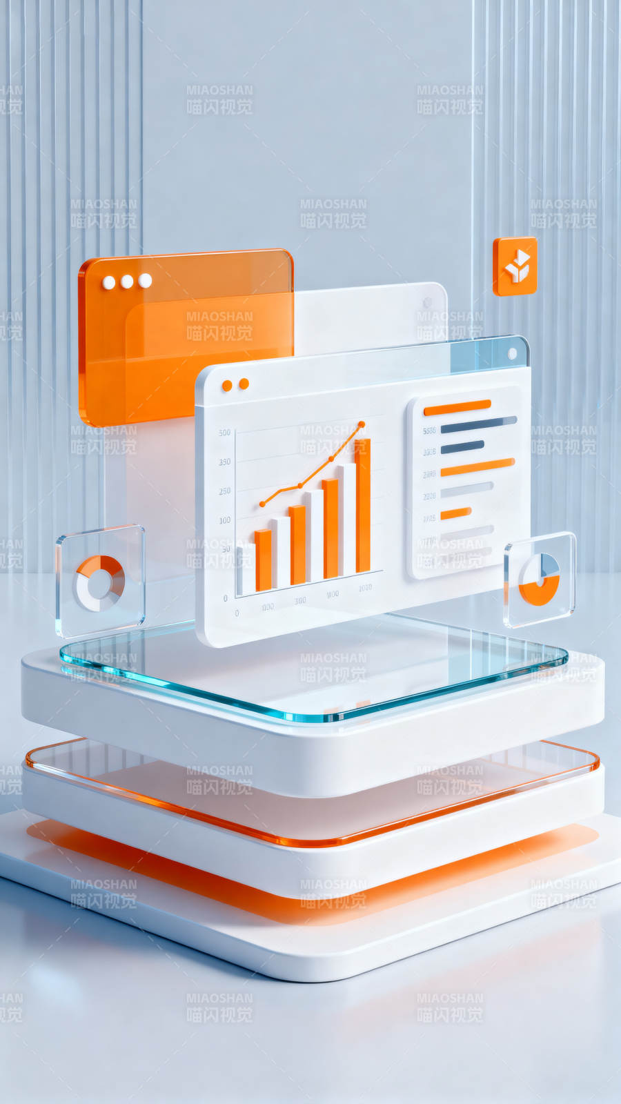 科技数据可视化图表设计图片