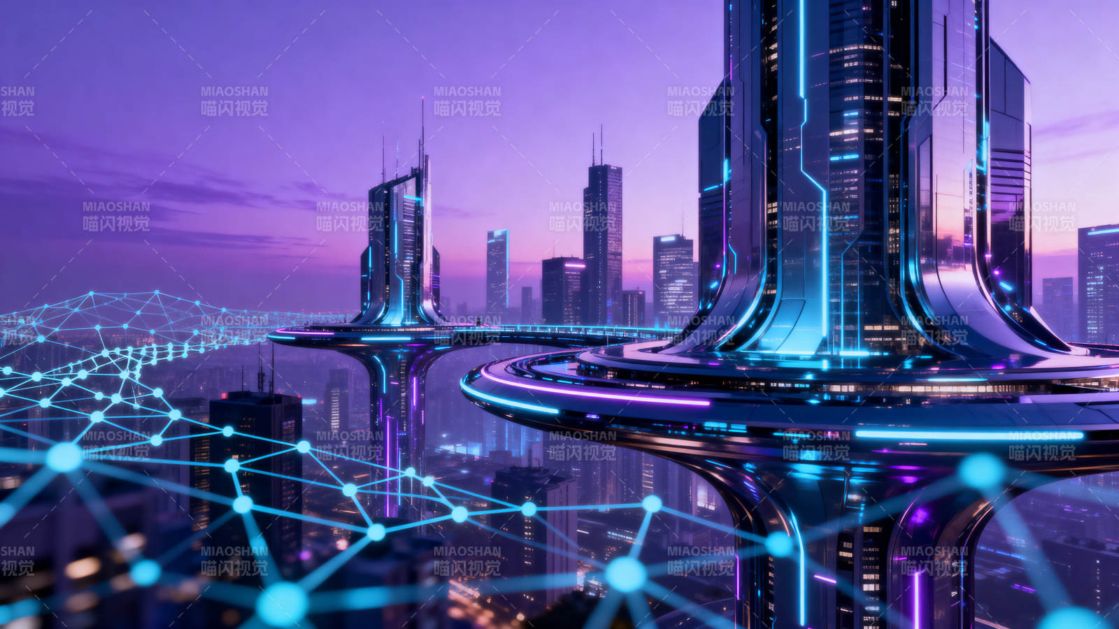 未来城市科技建筑图片