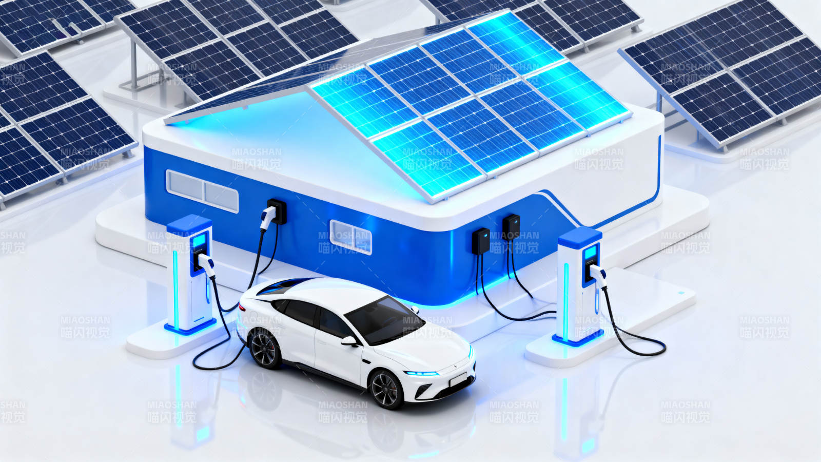 新能源汽车太阳能充电站图片