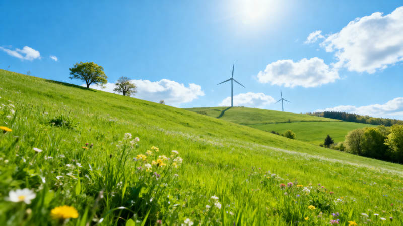 风力发电绿色能源图片