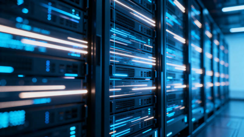 数据中心服务器机房内部图片