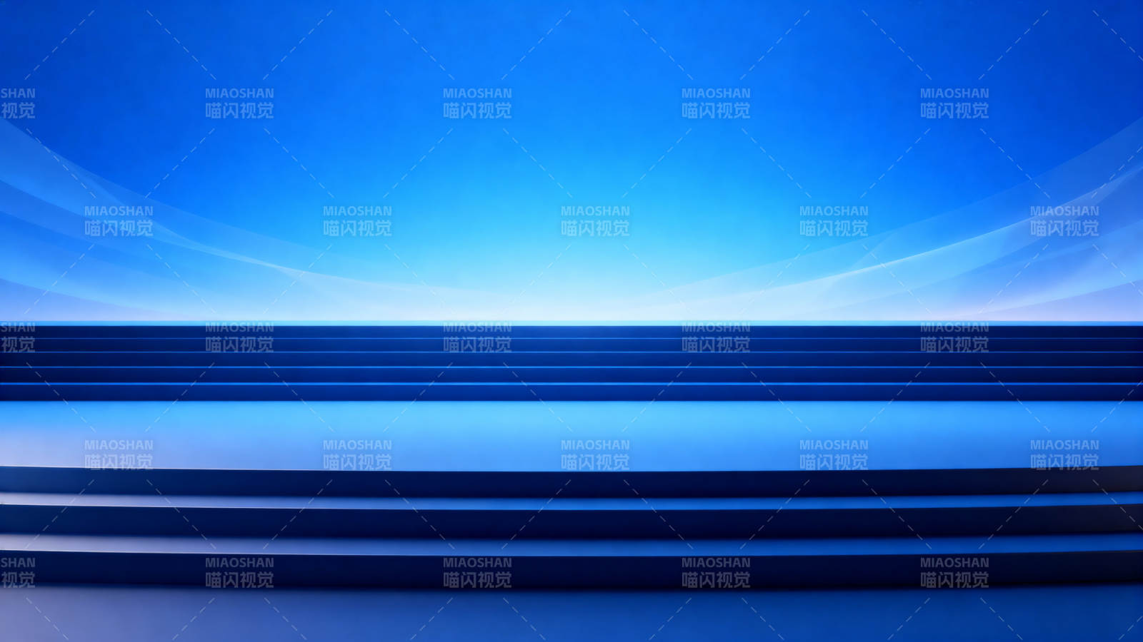 蓝色舞台背景设计图片