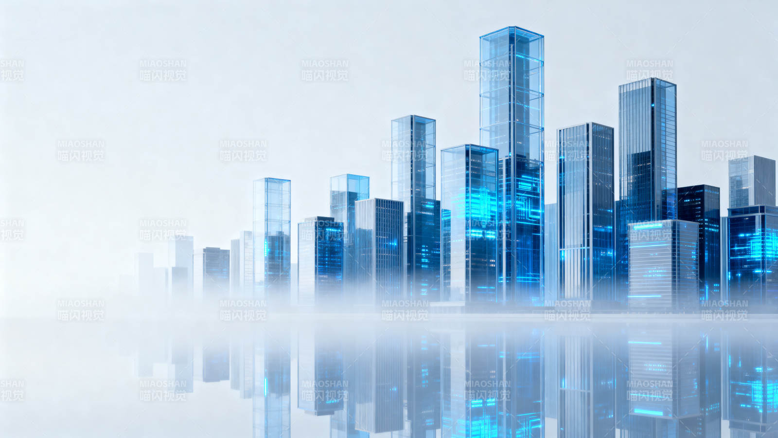 未来城市高楼科技感图片