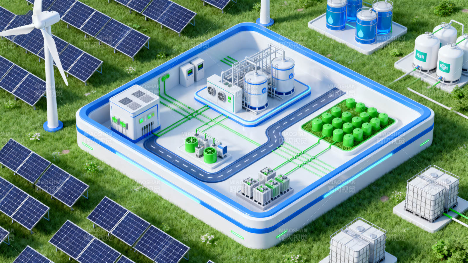 新能源生产基地示意图图片