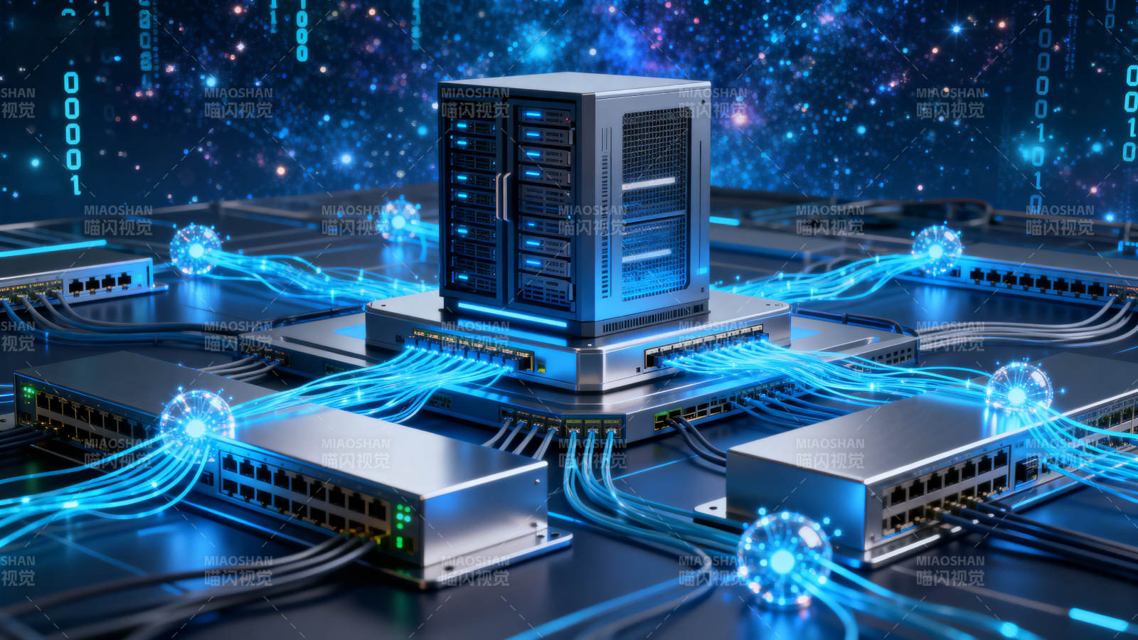 服务器网络数据传输科技图片