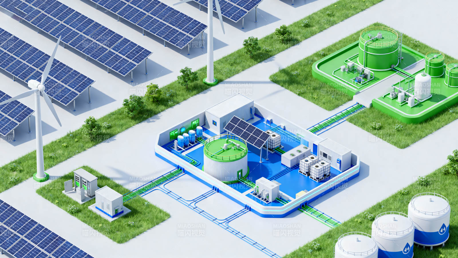 新能源发电与储能系统图片