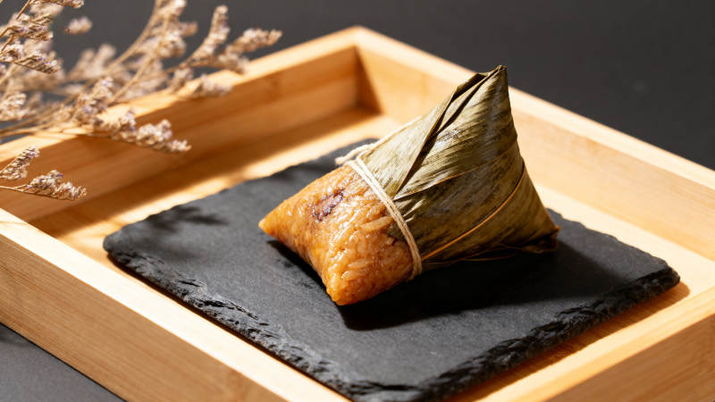 端午节传统美食粽子特写图片