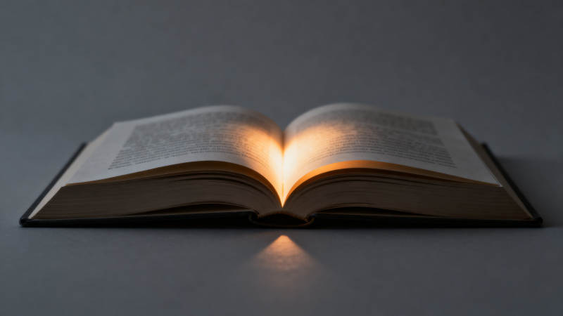 书本中的光图片