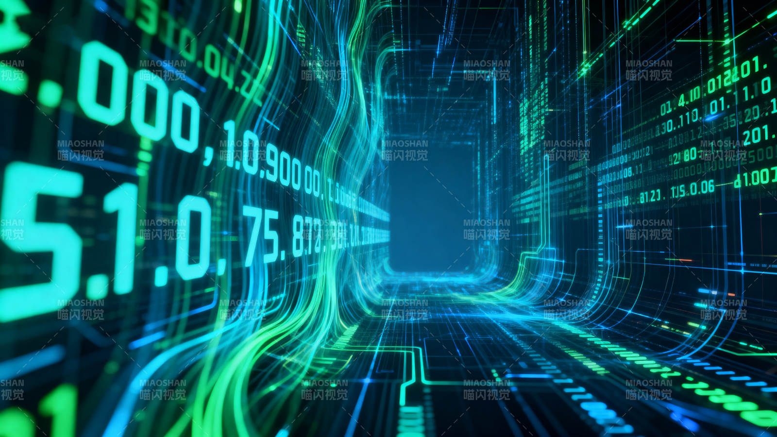 数字科技通道数据流图片