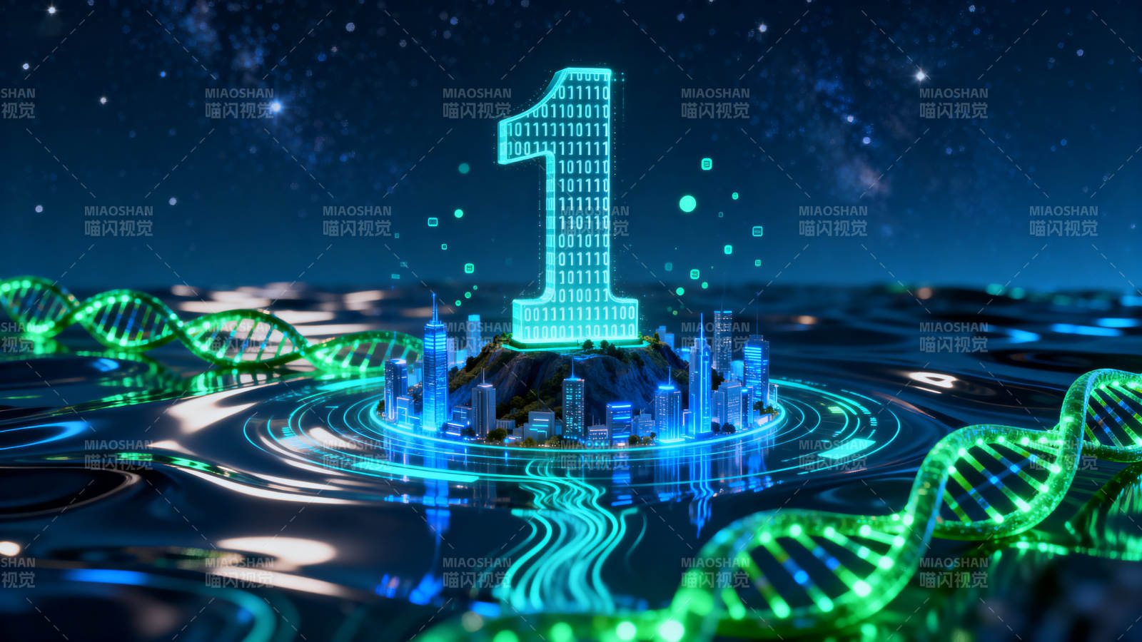 数字科技与城市未来图片