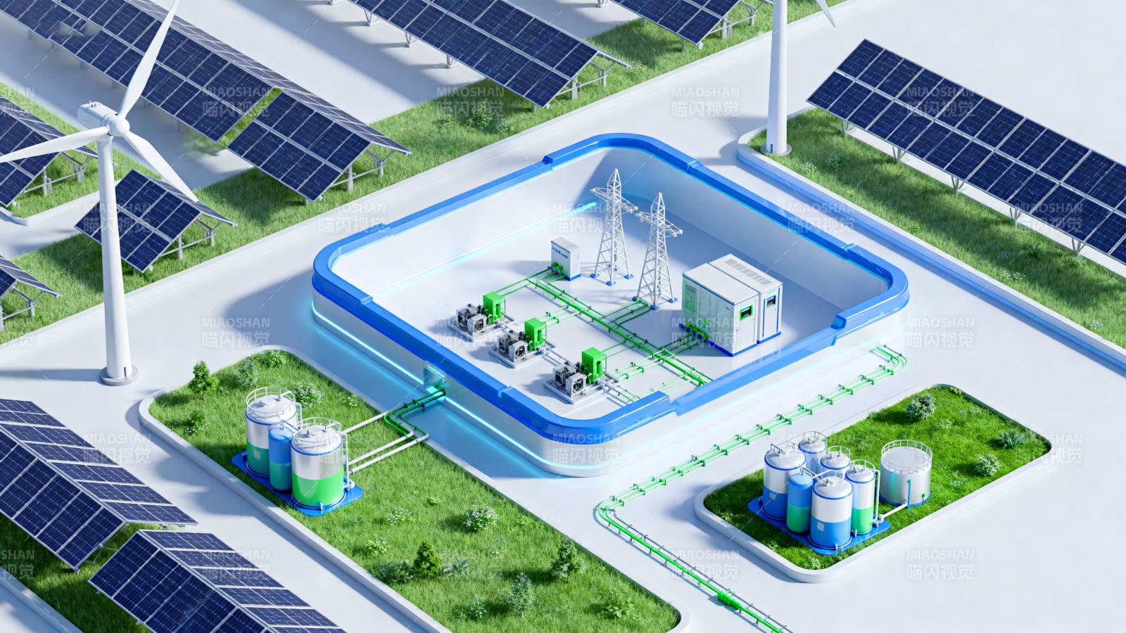 新能源发电与储能系统图片