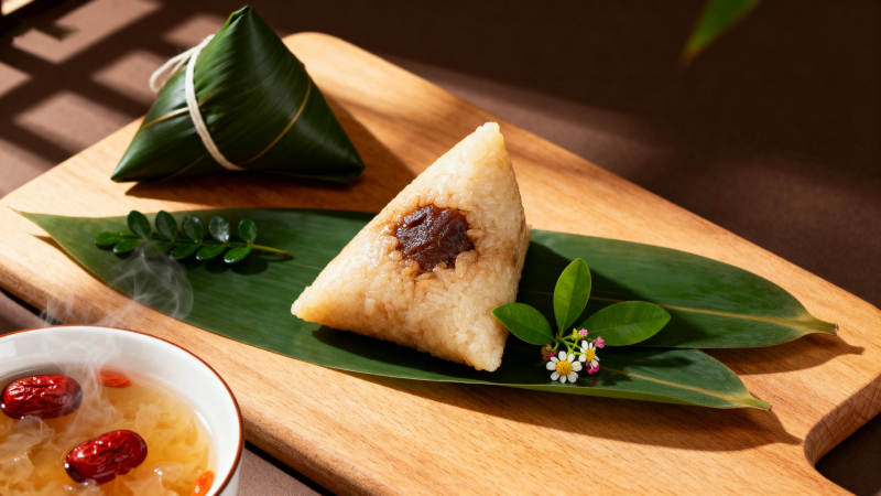 端午节粽子与甜汤图片