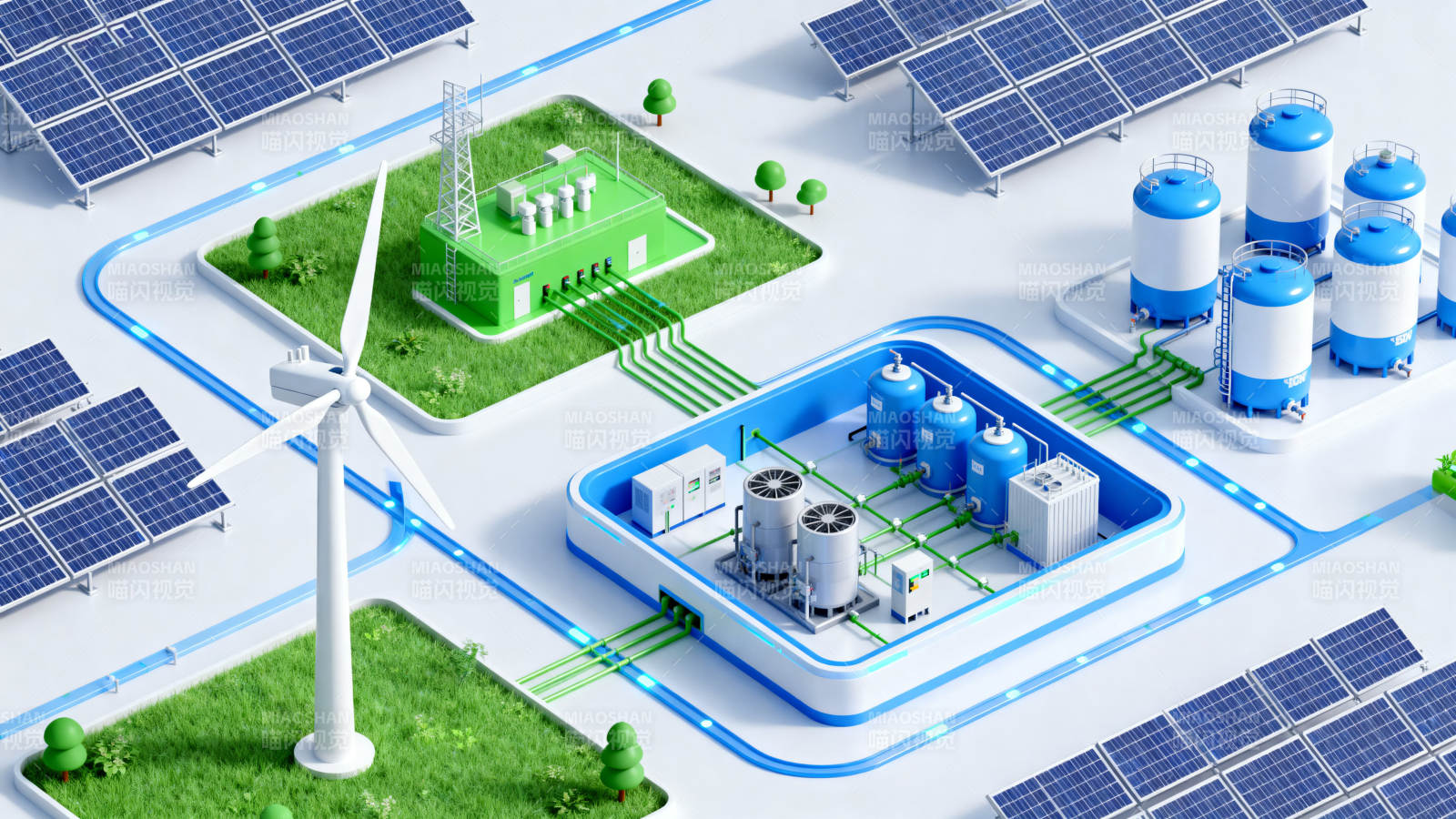 清洁能源系统示意图图片