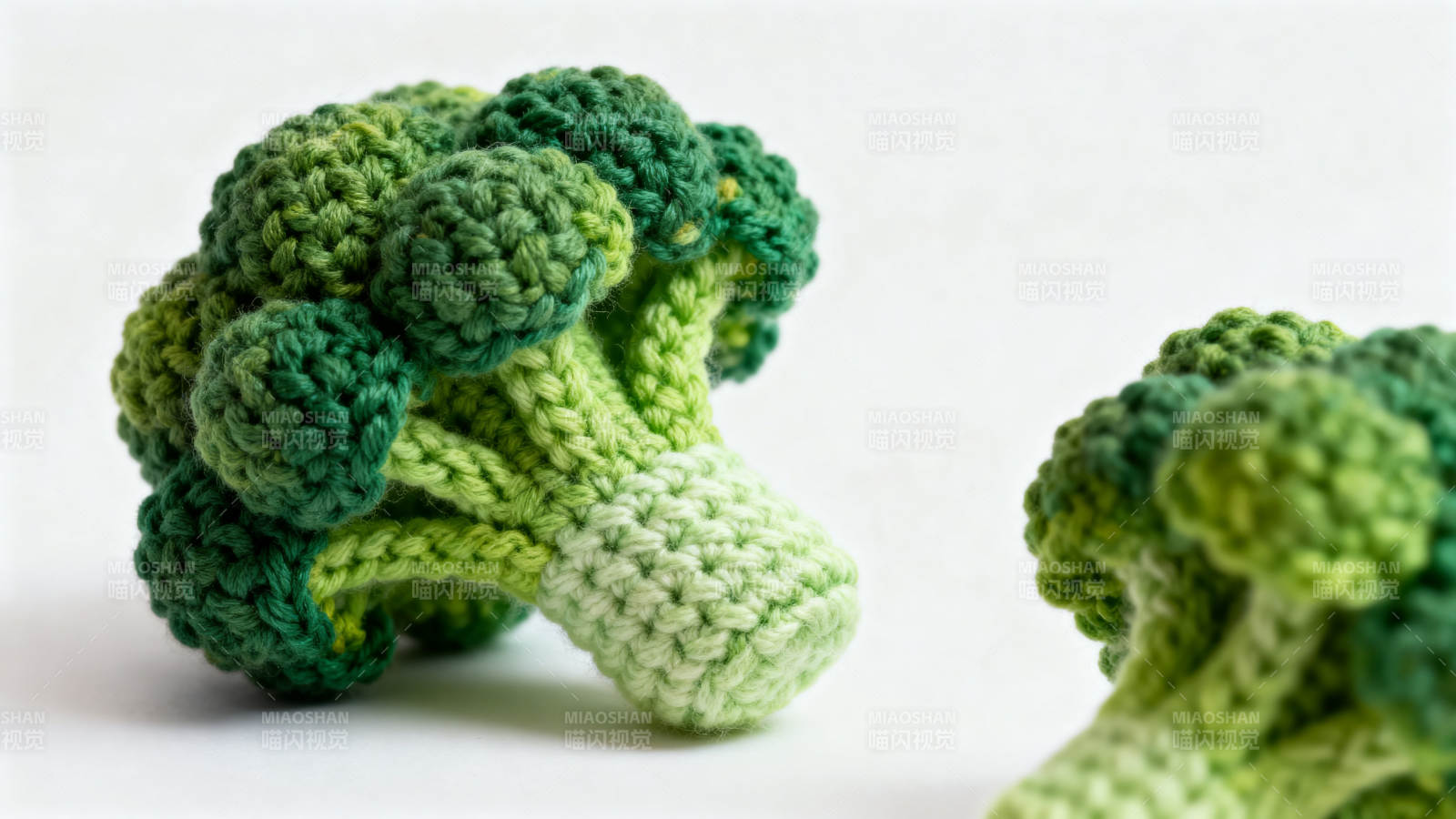 手工编织西兰花模型展示图片