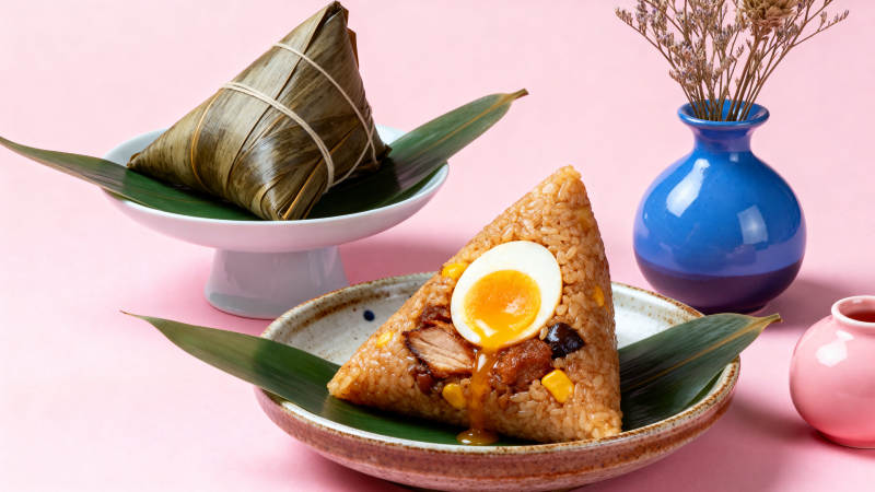 端午节粽子与卤蛋图片