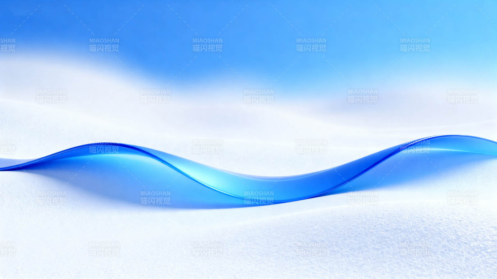 蓝色波浪抽象背景图片