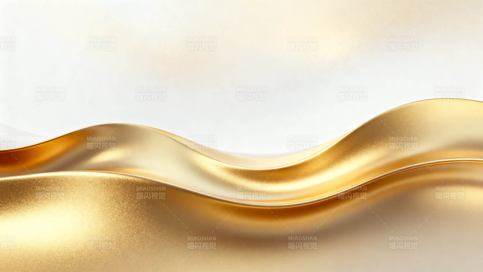 金色波浪抽象背景图片