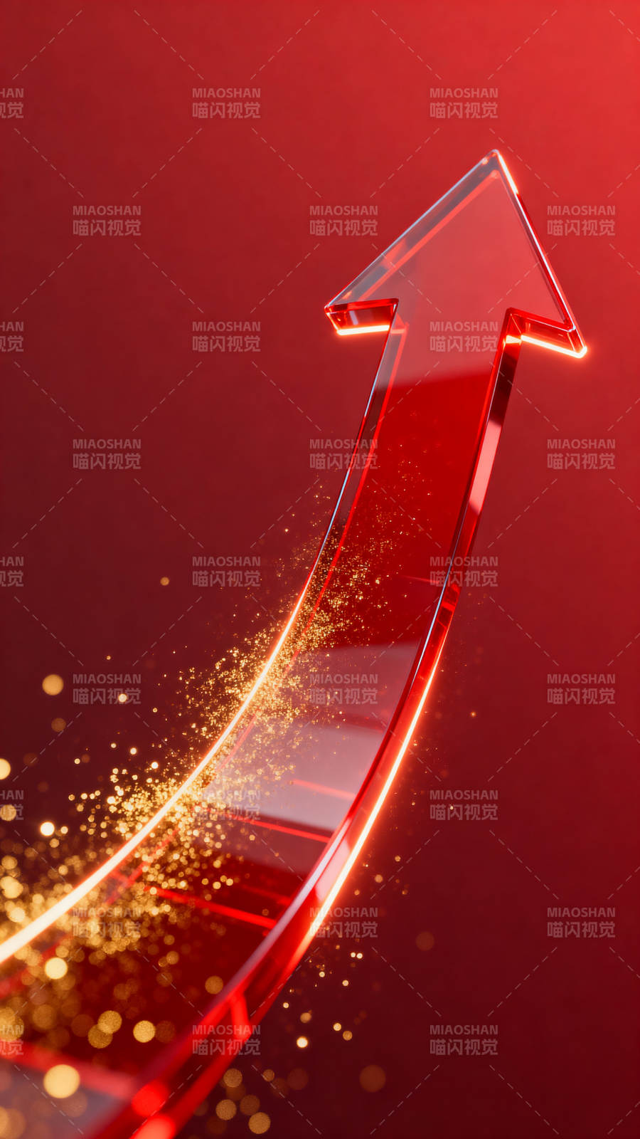 红色箭头上升背景图片