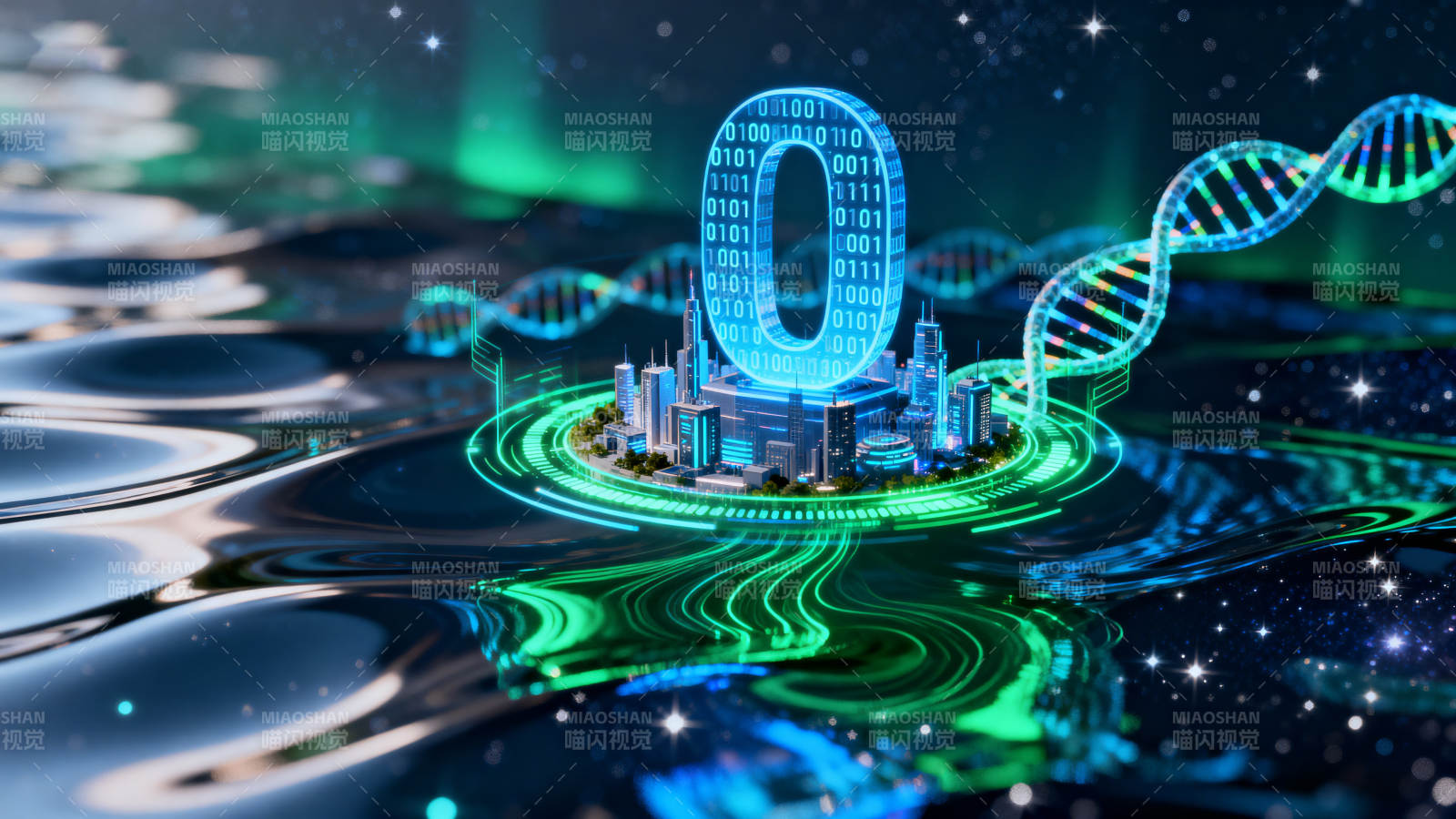 数字城市与科技未来图片