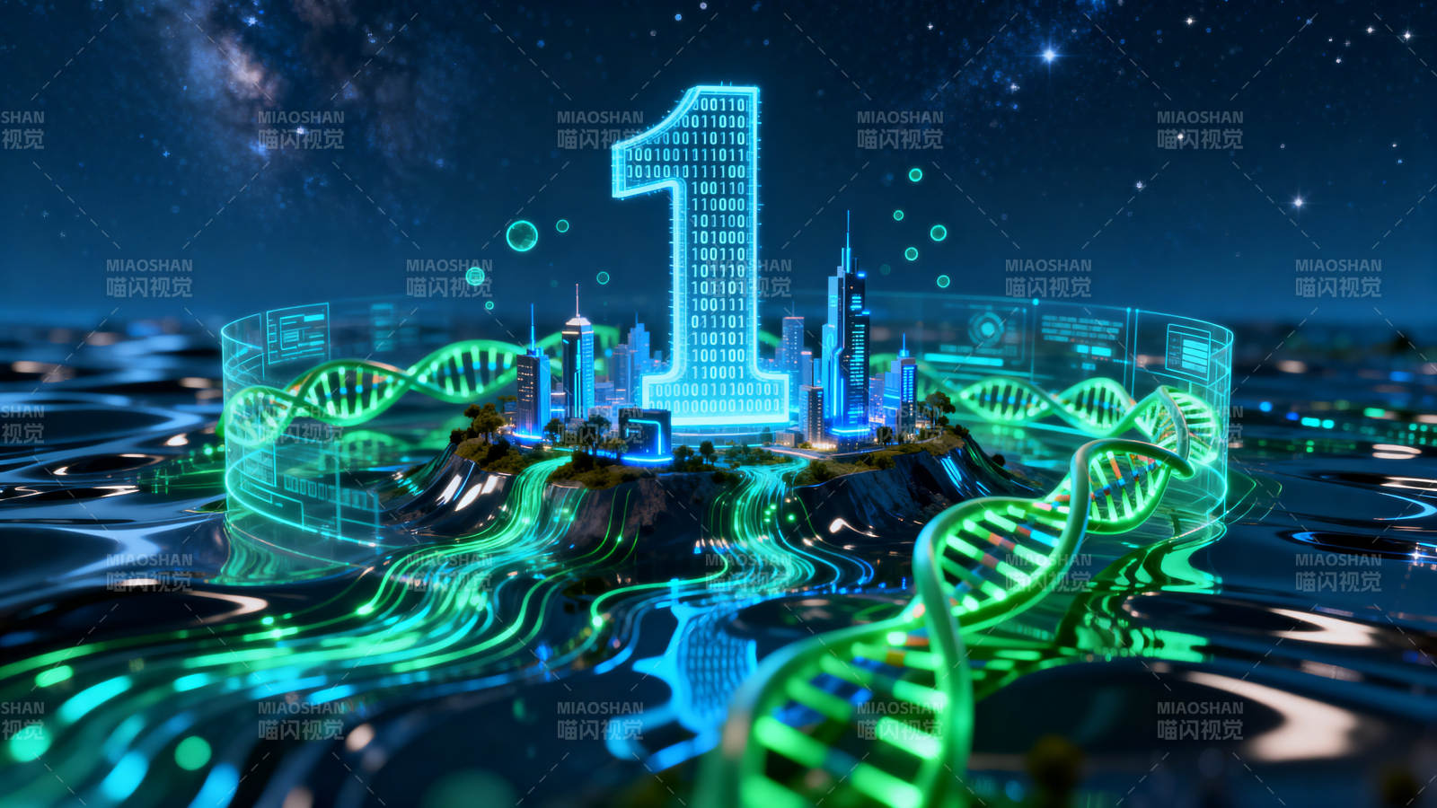 科技城市与数字未来图片