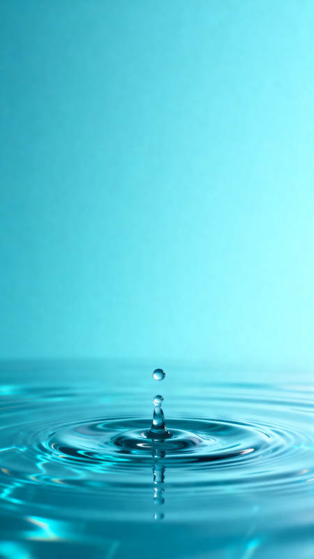 水滴落入水面的瞬间图片