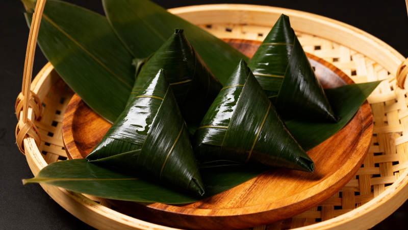 端午节传统粽子特写图片