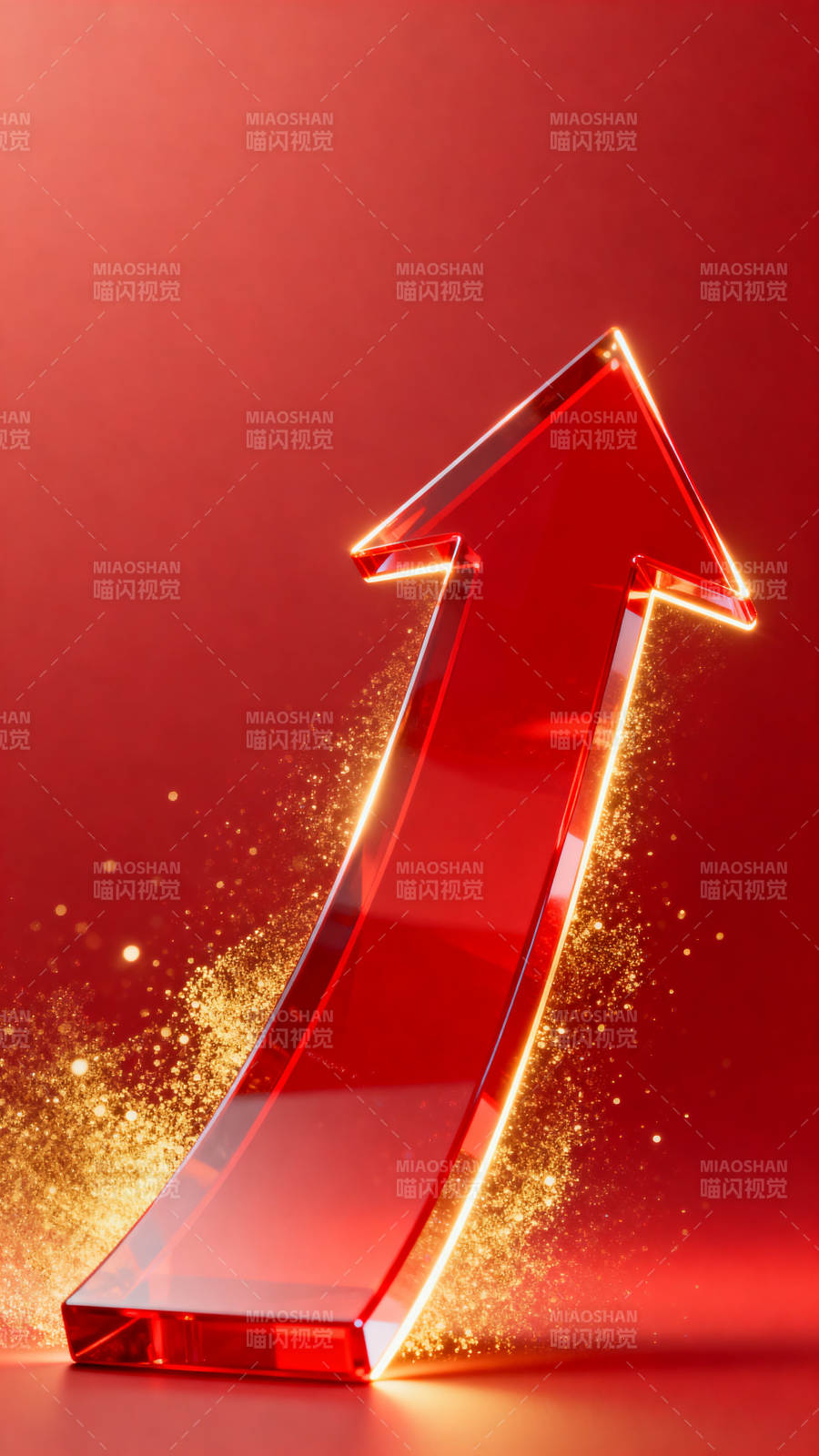 红色箭头上升背景图片