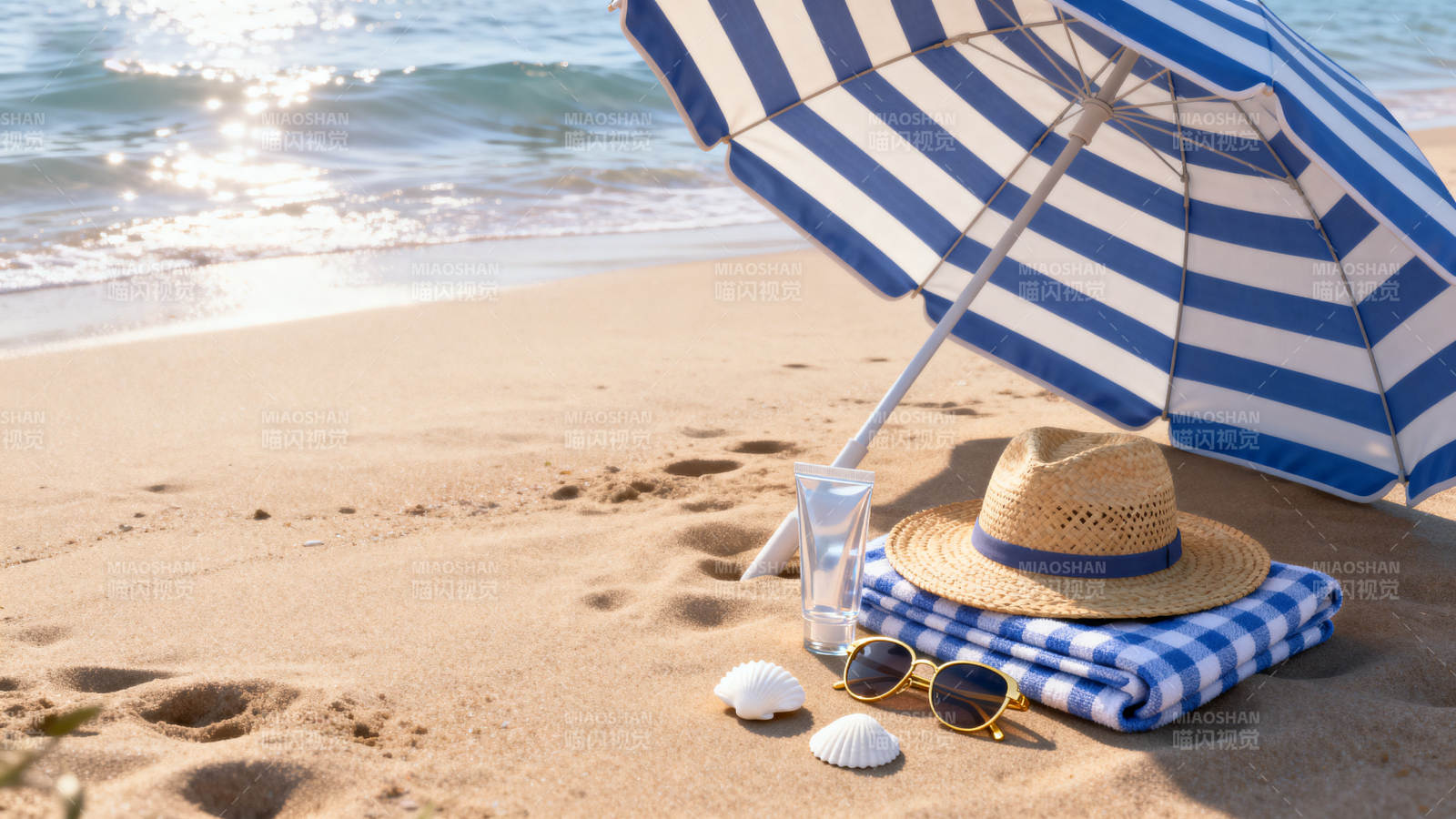 沙滩度假必备物品图片