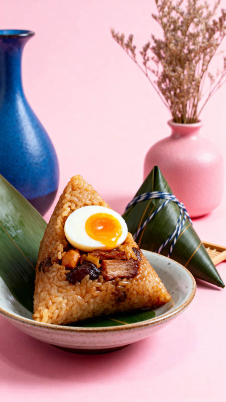 端午节粽子与卤蛋图片