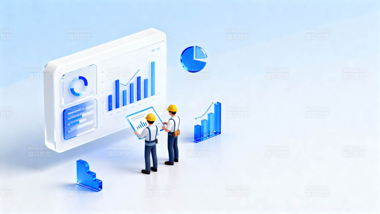 数据分析工程师讨论数据图表图片