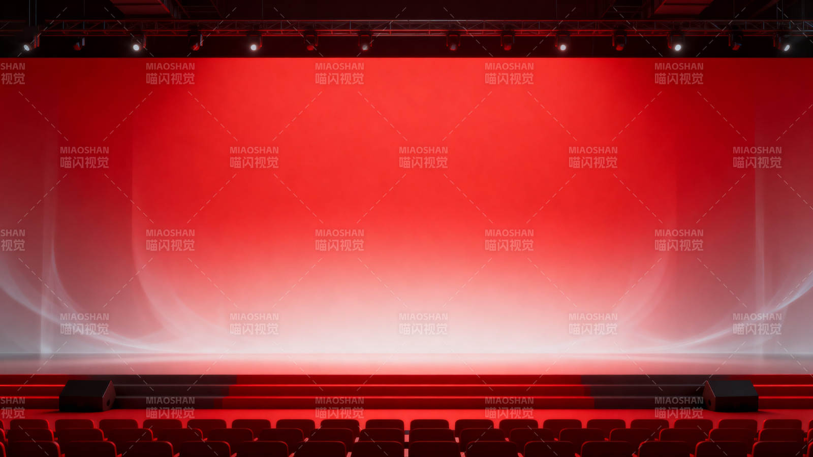 红色舞台背景设计图片