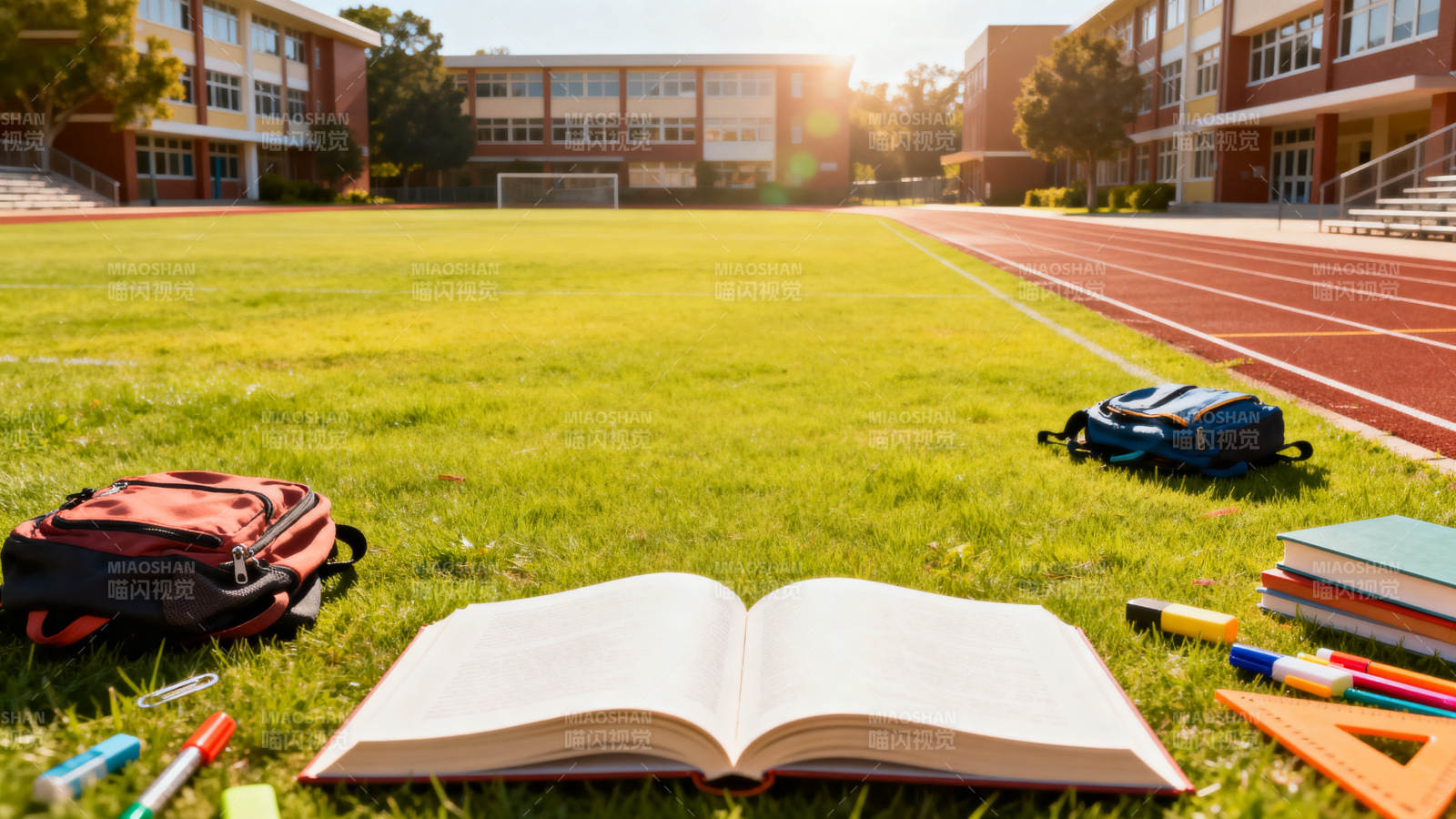 校园操场学习时光图片