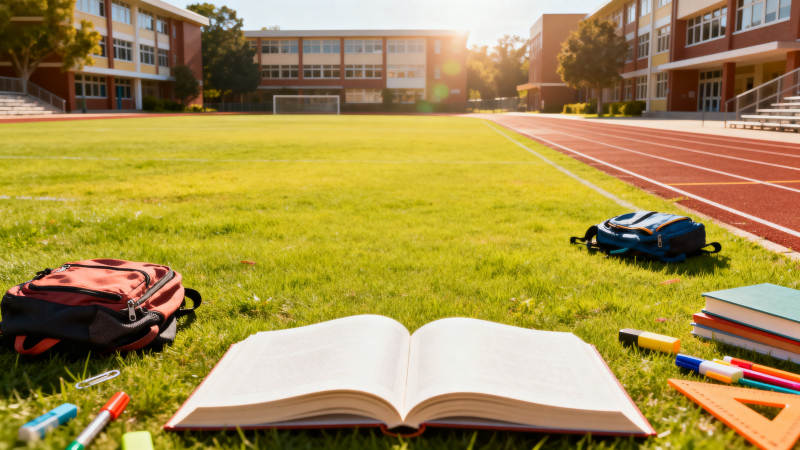 校园操场学习时光图片