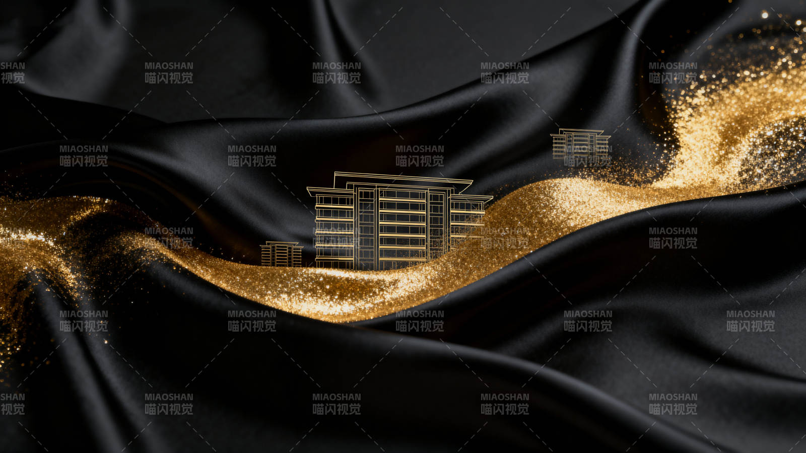 黑金建筑艺术设计图片