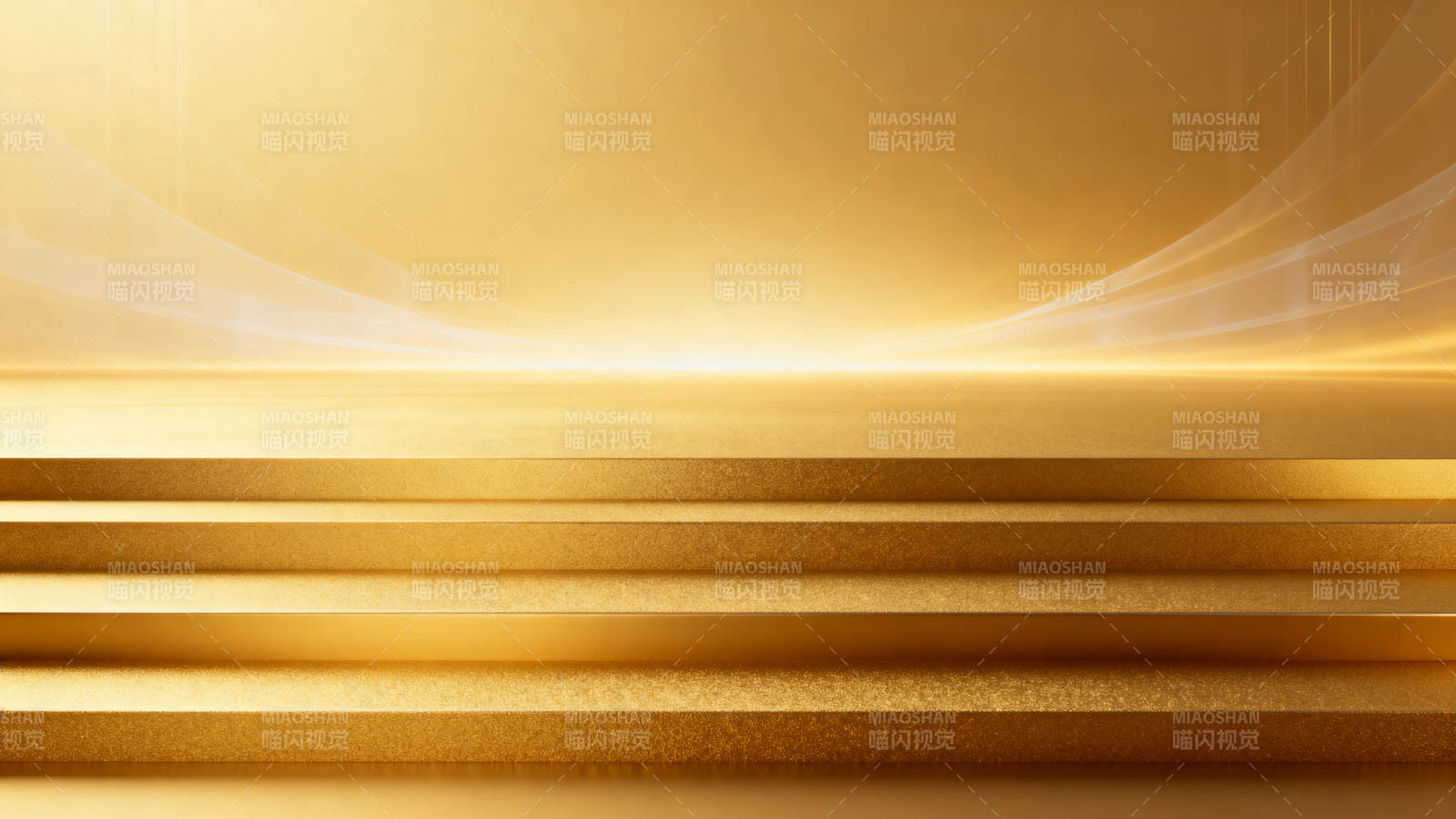 金色台阶背景设计图片
